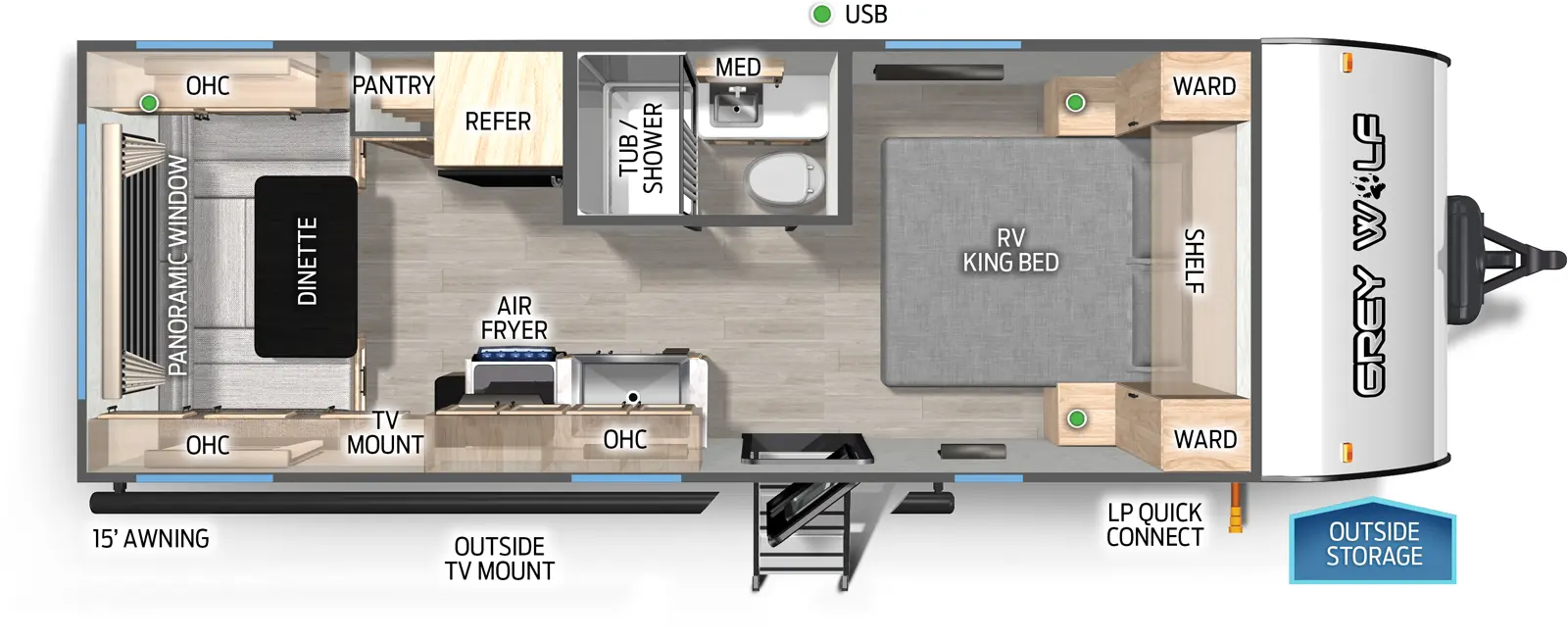 Cherokee Black Label 20RDSEBL Floorplan